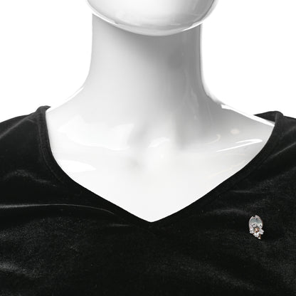 Mikimoto 18K Rose Gold Diamond Pink Sapphire Mother of Pearl Sakura Brooch 2 of 6