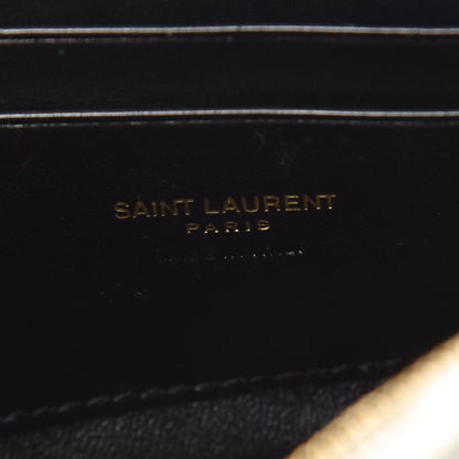 Saint Laurent Grain De Poudre Matelasse Monogram Mini Lou Camera Bag Blanc Vintage 8 of 11