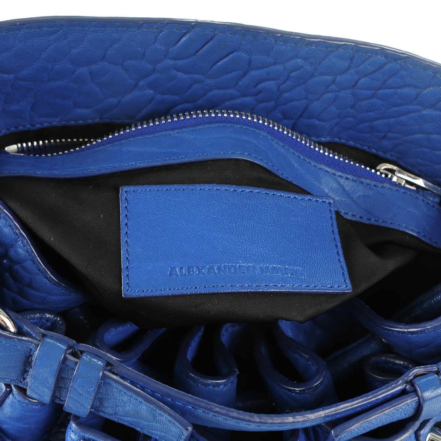 Pebbled Lambskin Diego Royal Blue