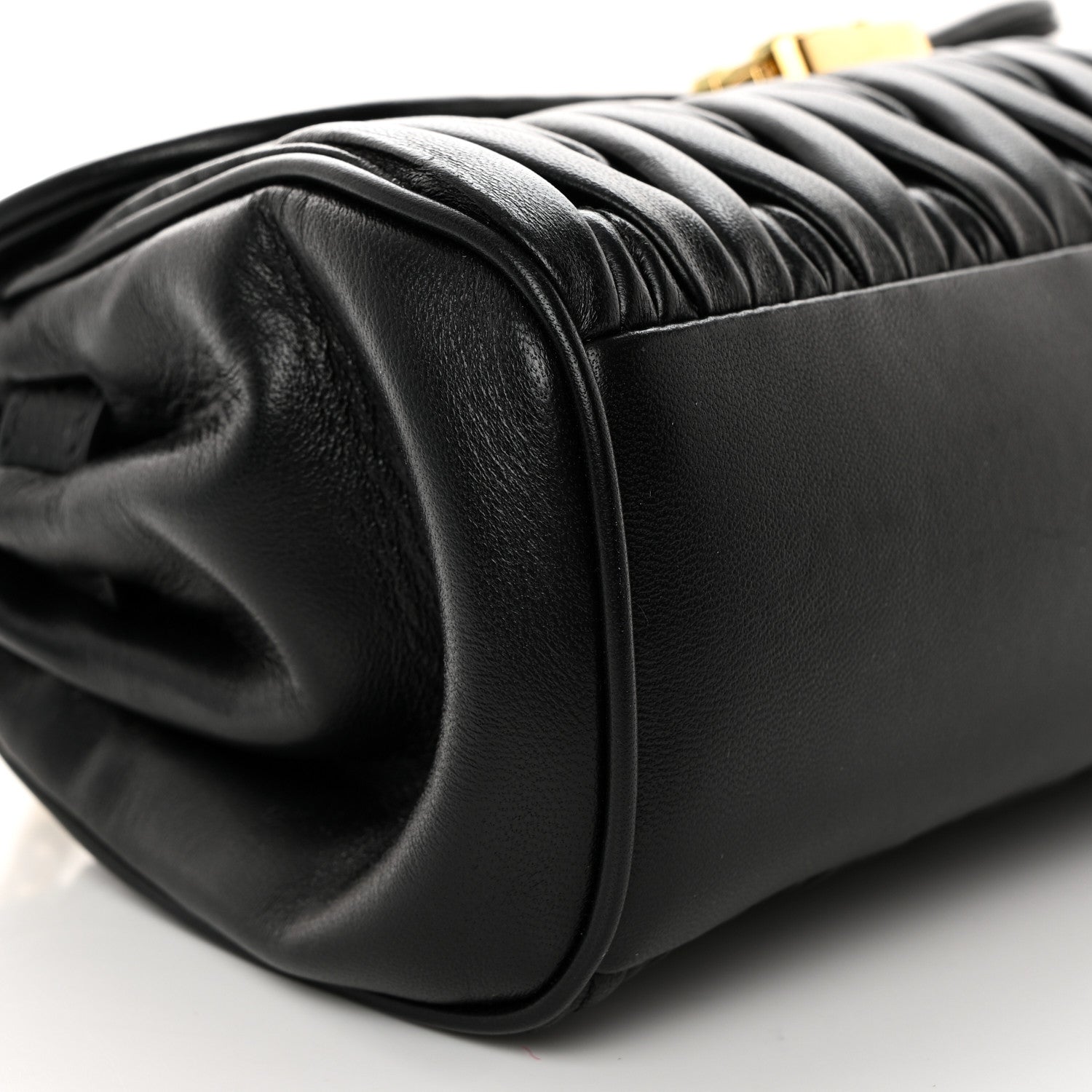 Miu Miu Nappa Matelasse Shoulder Bag Black 8 of 9