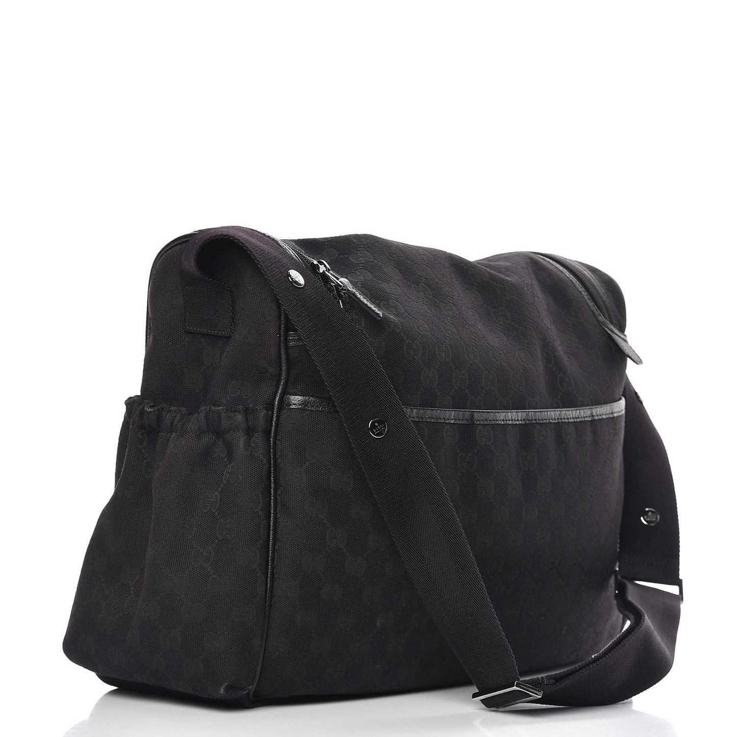 Monogram Large Diaper Bag Black