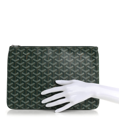 Goyard Goyardine Senat Pochette MM Green 2 of 11