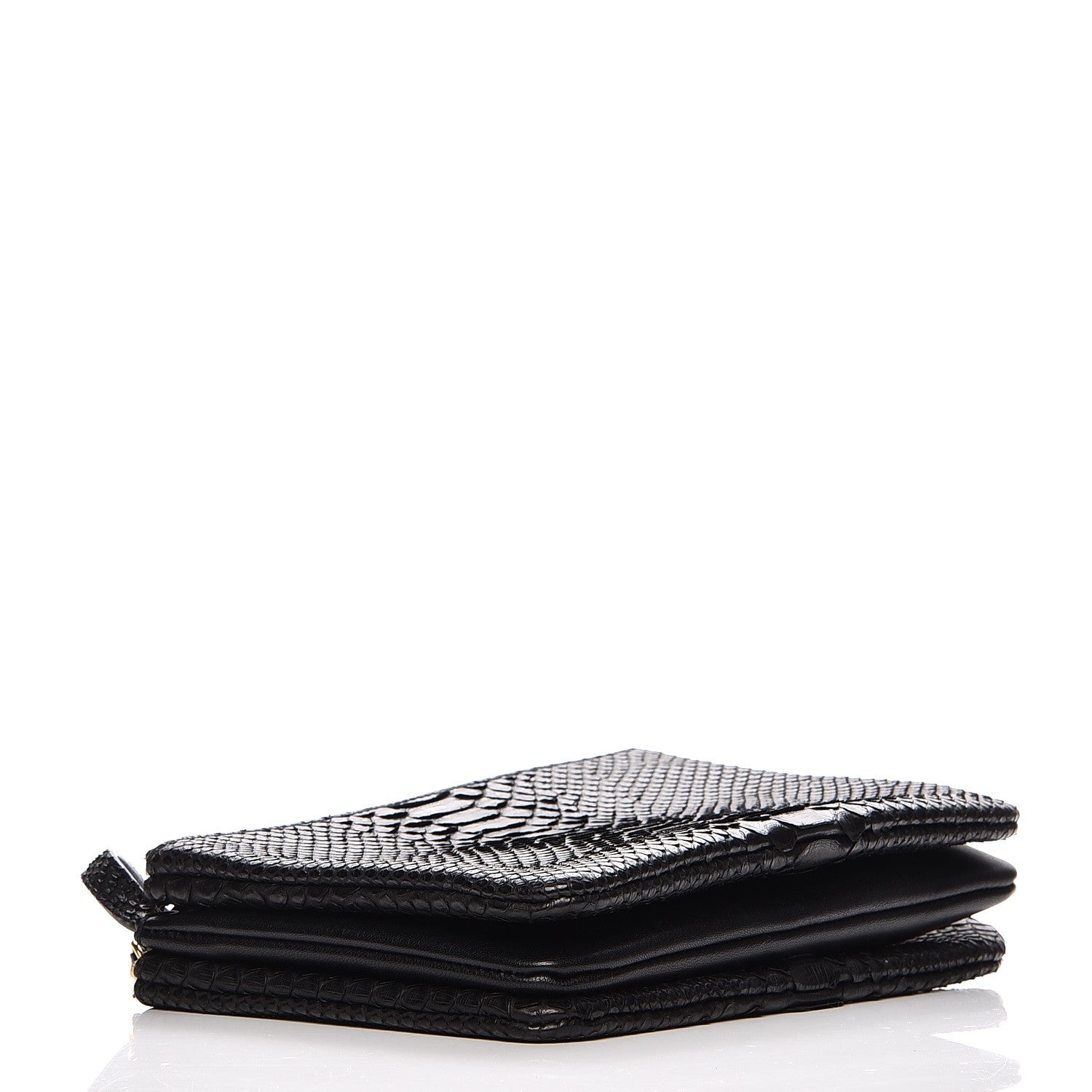 Celine Python Small Trio Crossbody Bag Black 4 of 8