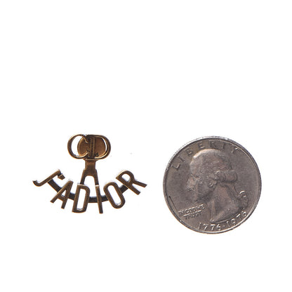 Christian Dior Metal J'Adior Earrings Aged Gold 2 of 5