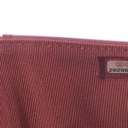 Chanel Caviar Quilted Long Flap Wallet Dark Red 8 of 9