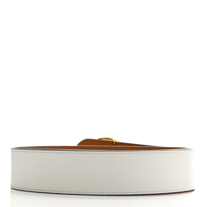 Fendi Vitello Liberty F is Fendi Bi-Color Reversible Belt 85 Caramello White 2 of 4