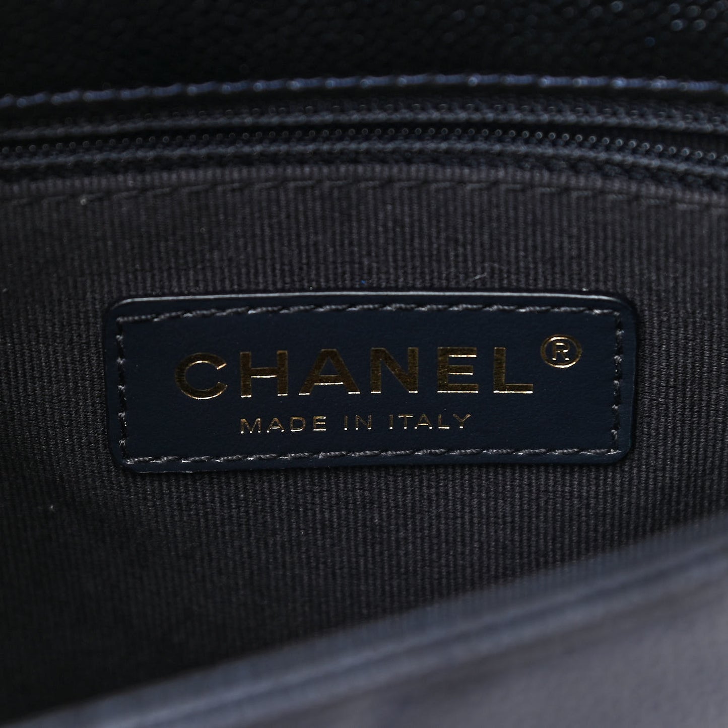 Iridescent Caviar Quilted Mini My Perfect Flap Black