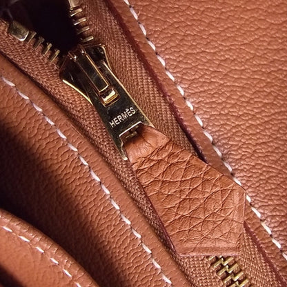 Hermes Taurillon Clemence BIRKIN 40 Gold 9 of 14