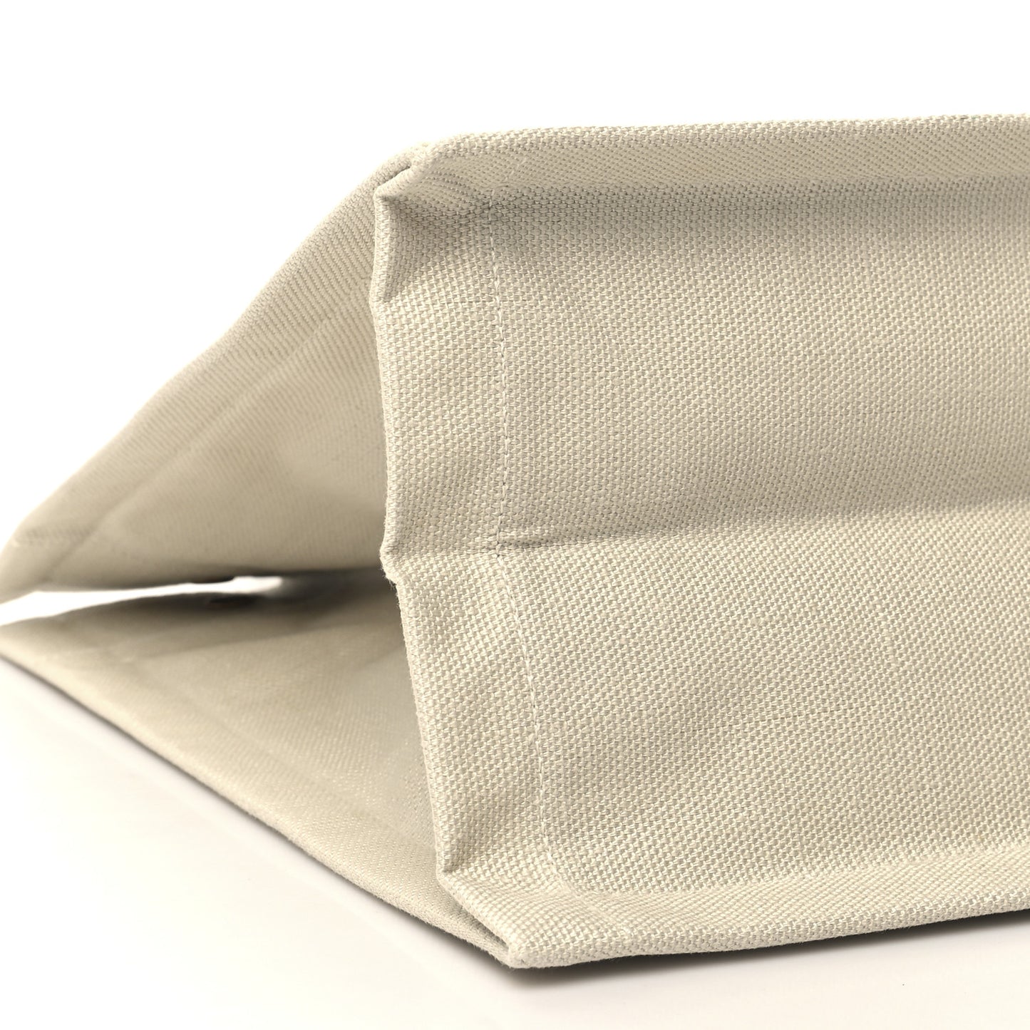 Linen Calfskin Small Rive Gauche Tote Military Green Blanc Vintage