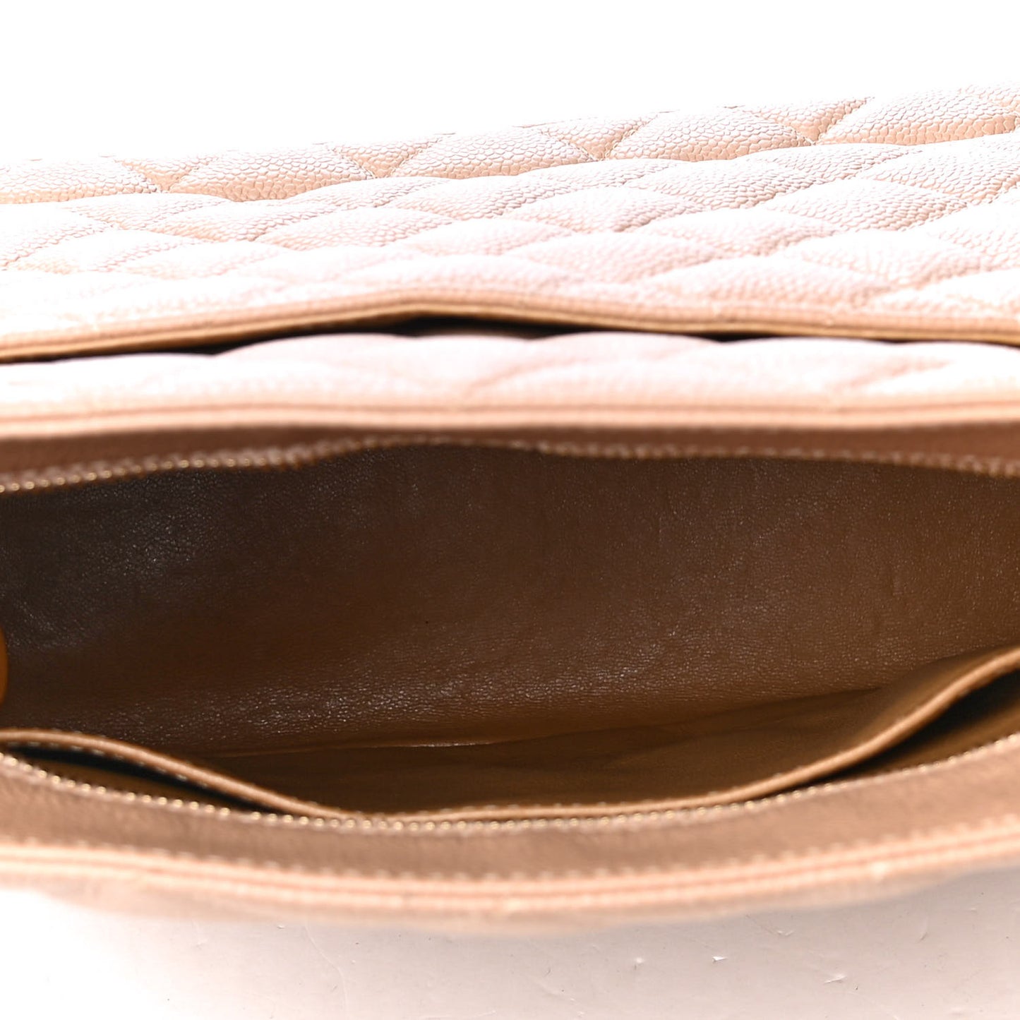 Caviar Quilted Medallion Tote Beige