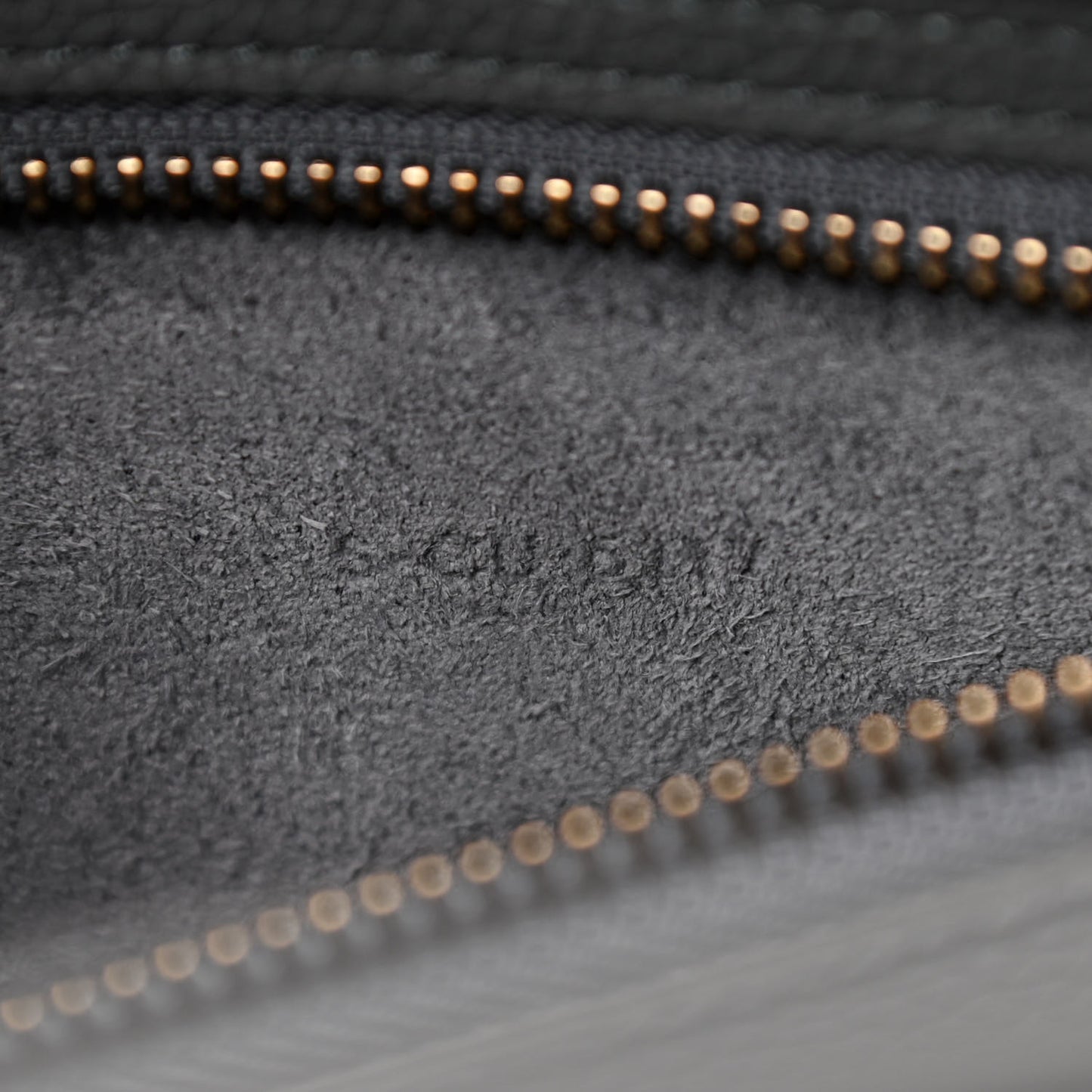 Baby Drummed Calfskin Micro Luggage Kohl