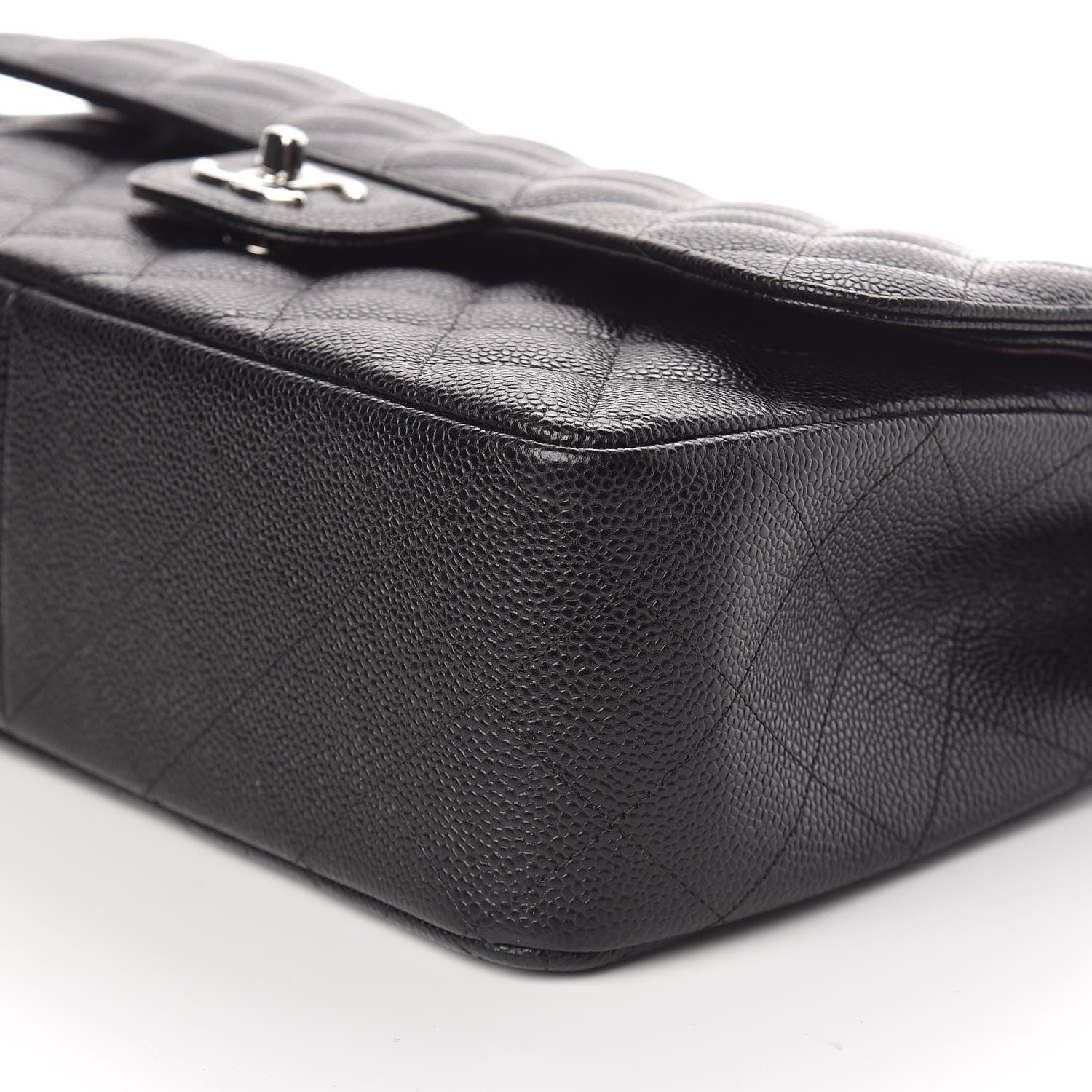 Chanel Caviar Quilted Jumbo Double Flap Black 6 of 10