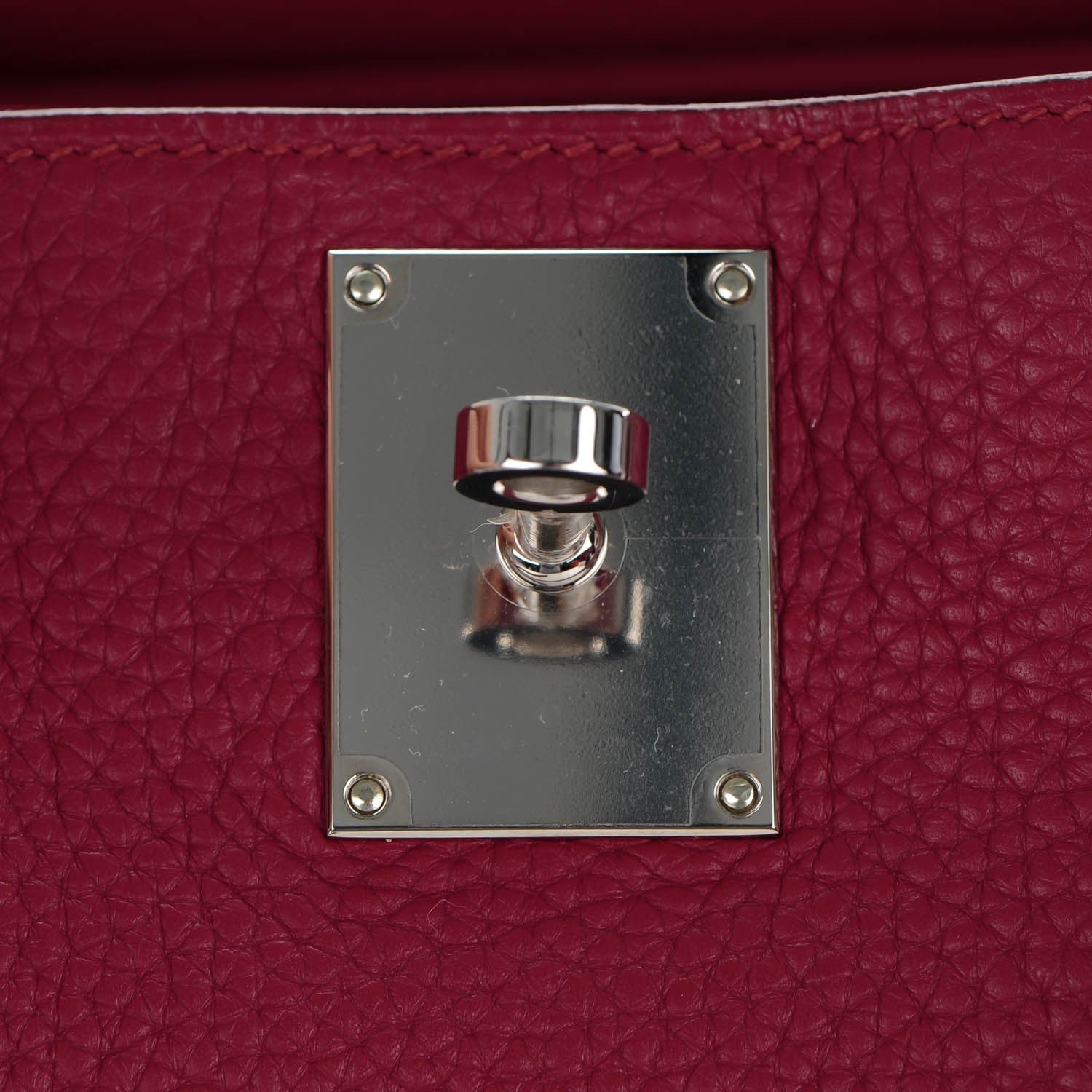 Hermes Taurillon Clemence Jypsiere 34 Rubis 10 of 13