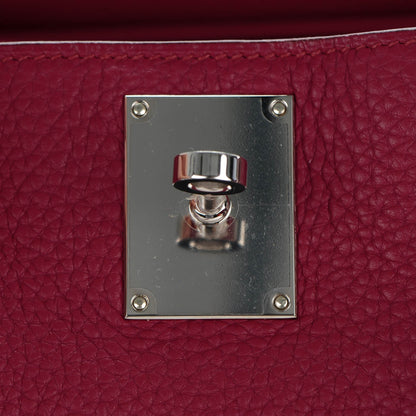 Hermes Taurillon Clemence Jypsiere 34 Rubis 10 of 13