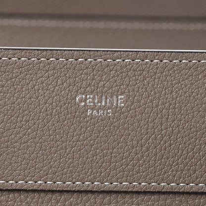 Celine Drummed Calfskin Micro Luggage Souris 6 of 8