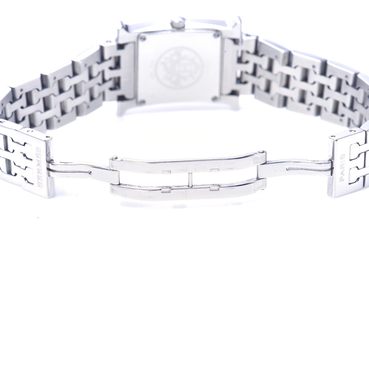 Hermes Stainless Steel 21mm Heure H Hour Quartz Watch Orange 5 of 6