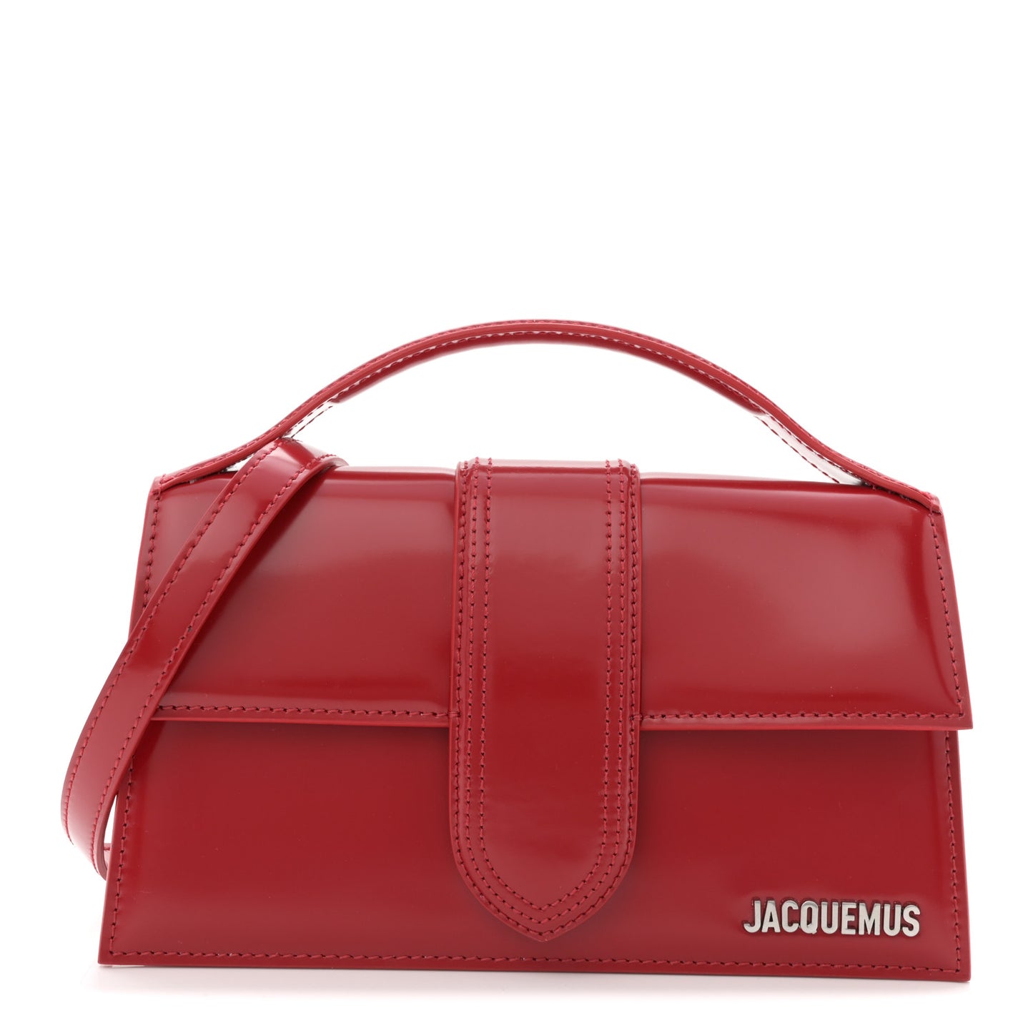 Glazed Calfskin Le Grand Bambino Red