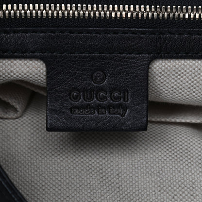 Gucci Calfskin Medium New Jackie Shoulder Bag Black 6 of 12
