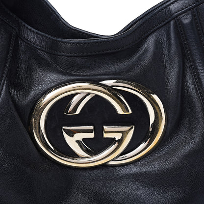 Gucci Calfskin Medium Britt Hobo Black 9 of 10
