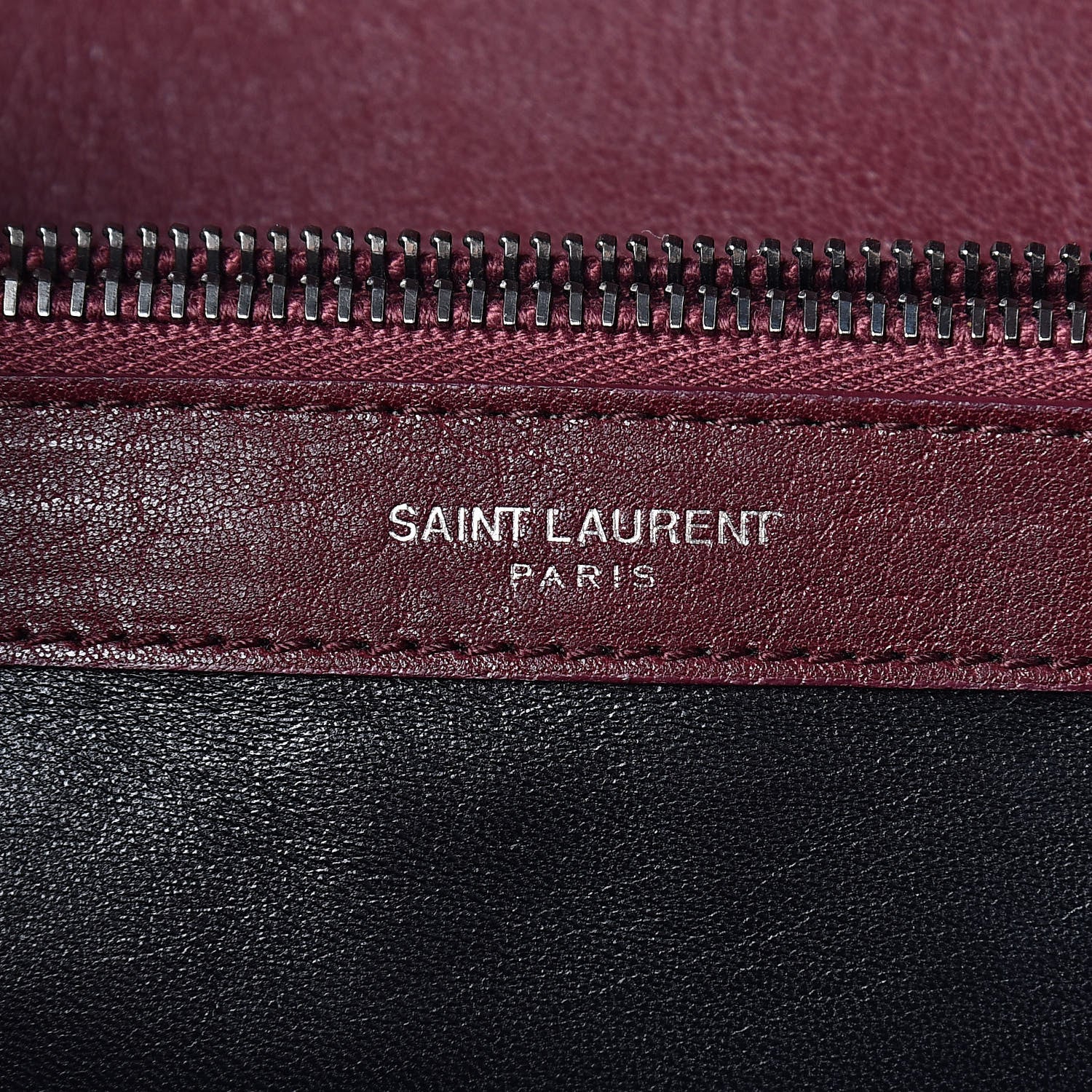 Saint Laurent Sheepskin Matelasse Chevron Large Monogram Satchel Rouge Legion 7 of 12
