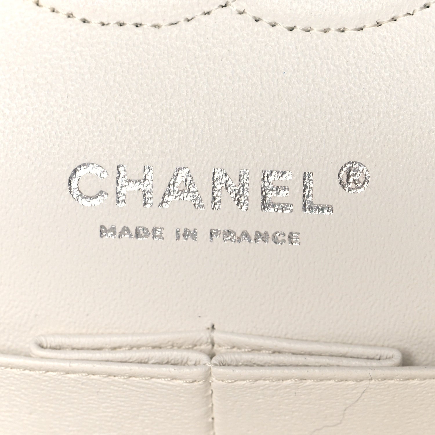 Chanel Caviar Quilted Medium Double Flap White 8 of 10