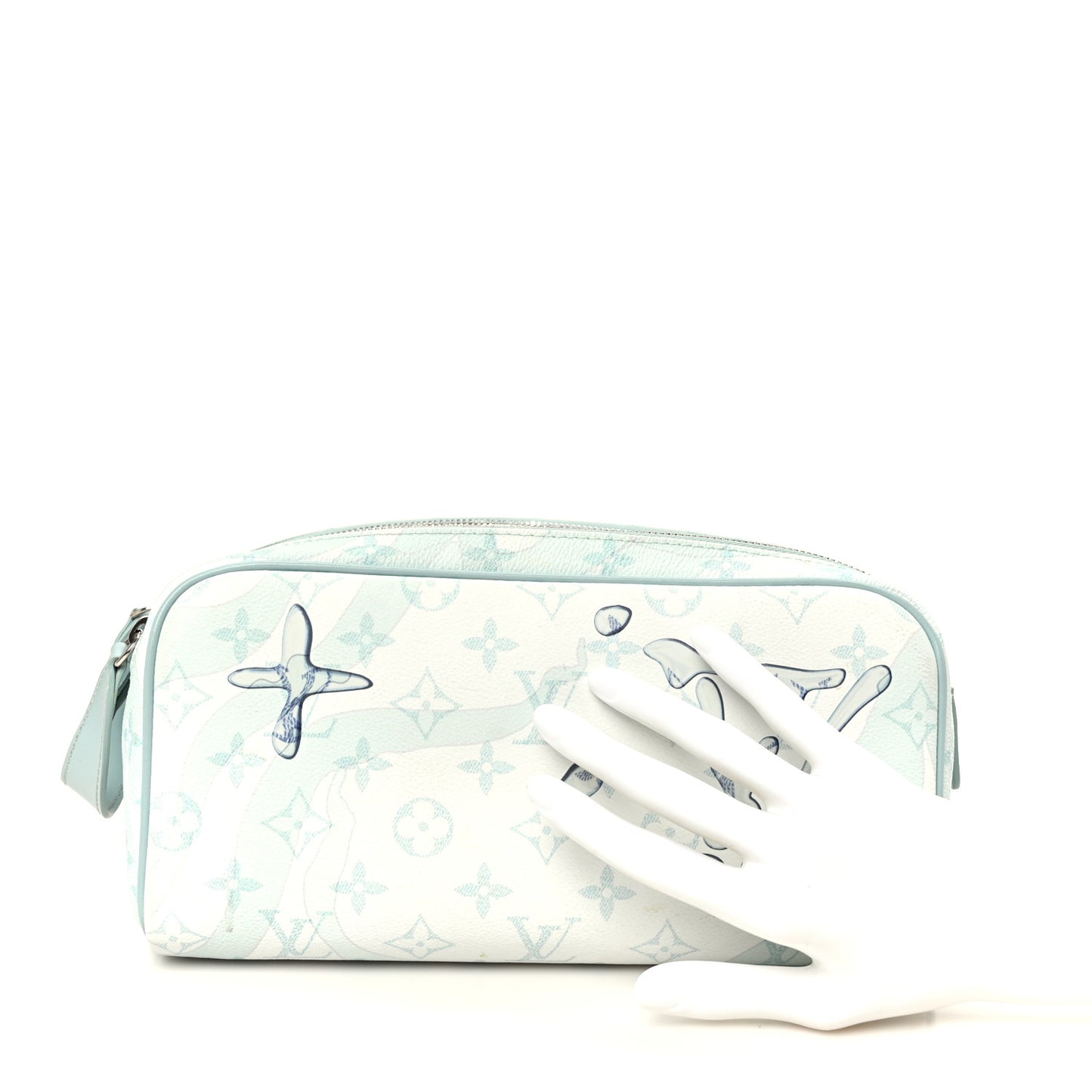Monogram Aquagarden Dopp Kit Toilet Pouch Crystal Blue