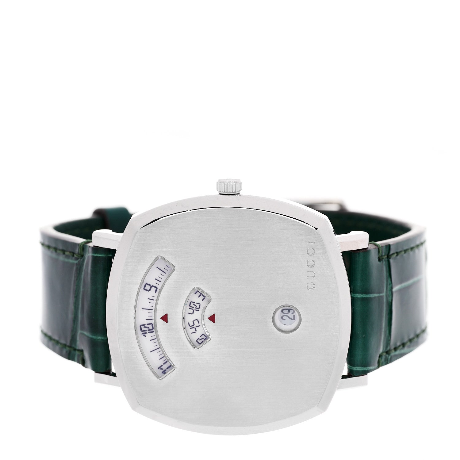 Gucci Stainless Steel Alligator 38mm Grip Quartz Watch Green 4 of 4