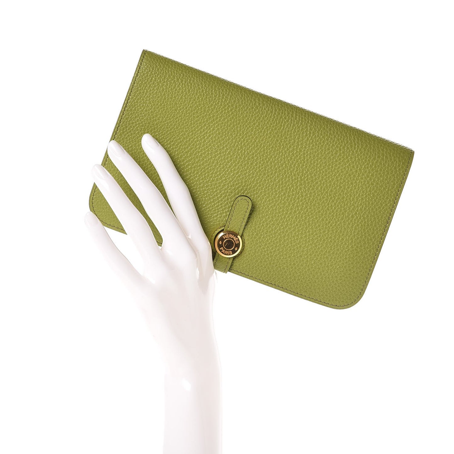 Togo Dogon Duo Wallet Vert Anis