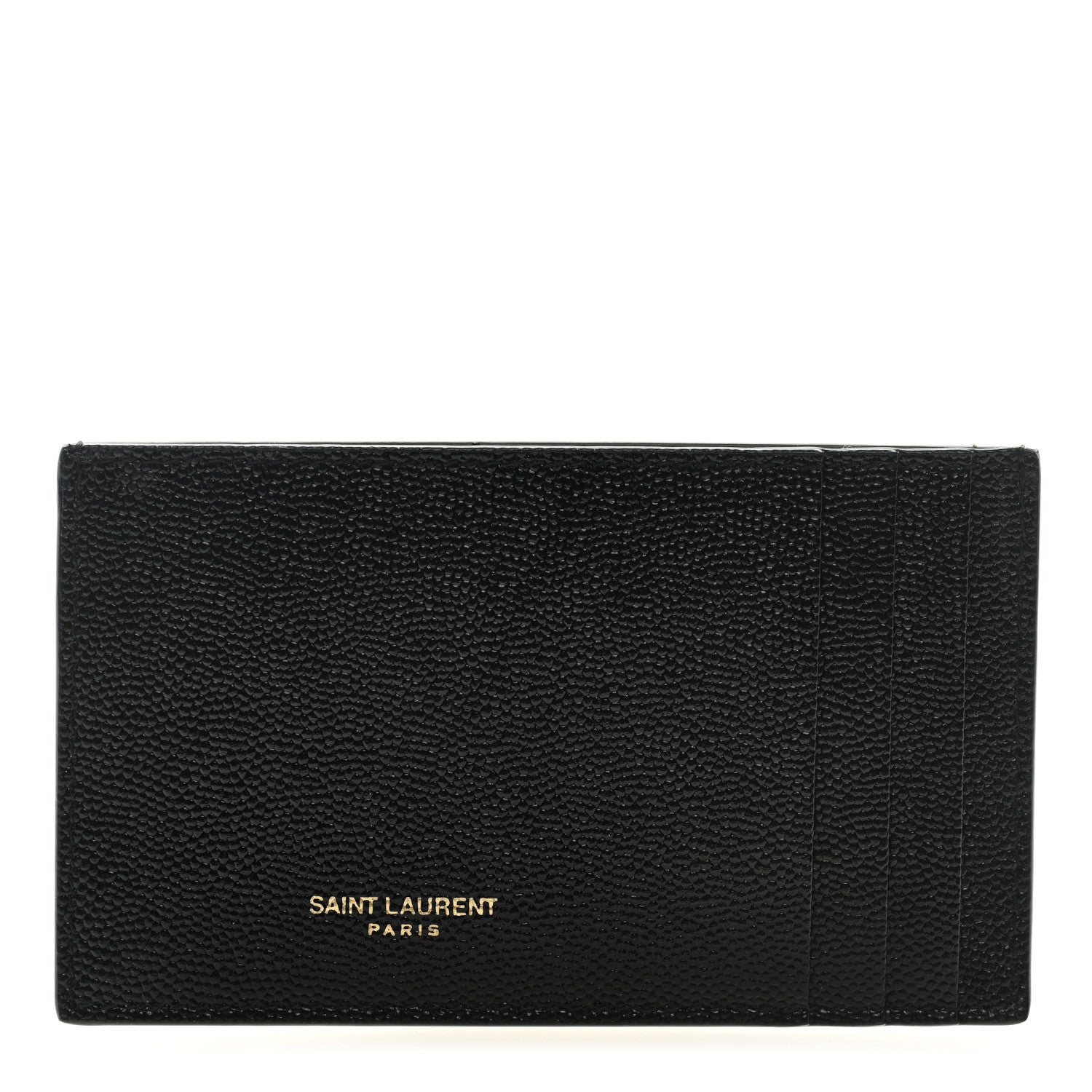 Saint Laurent Grain de Poudre 5 Fragments Card Holder Black 1 of 6