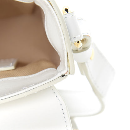 Chloe Shiny Calfskin Suede Mini C Double Carry Brilliant White 12 of 14