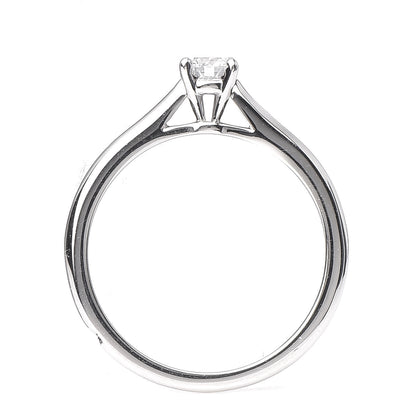 Cartier Platinum Diamond .22ct Solitaire Engagement Ring 49 5 7 of 7