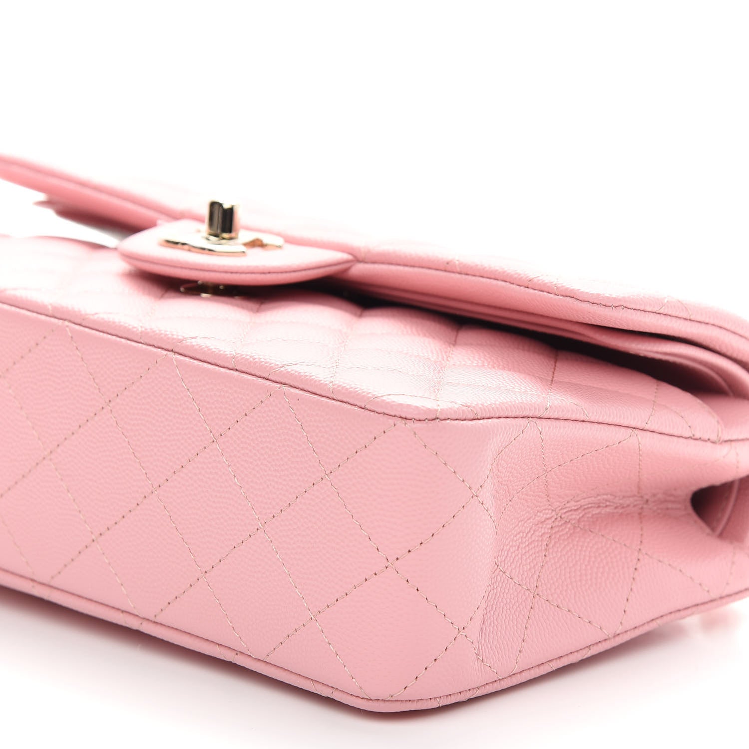 Chanel Caviar Quilted Small Double Flap Pink 9 of 9