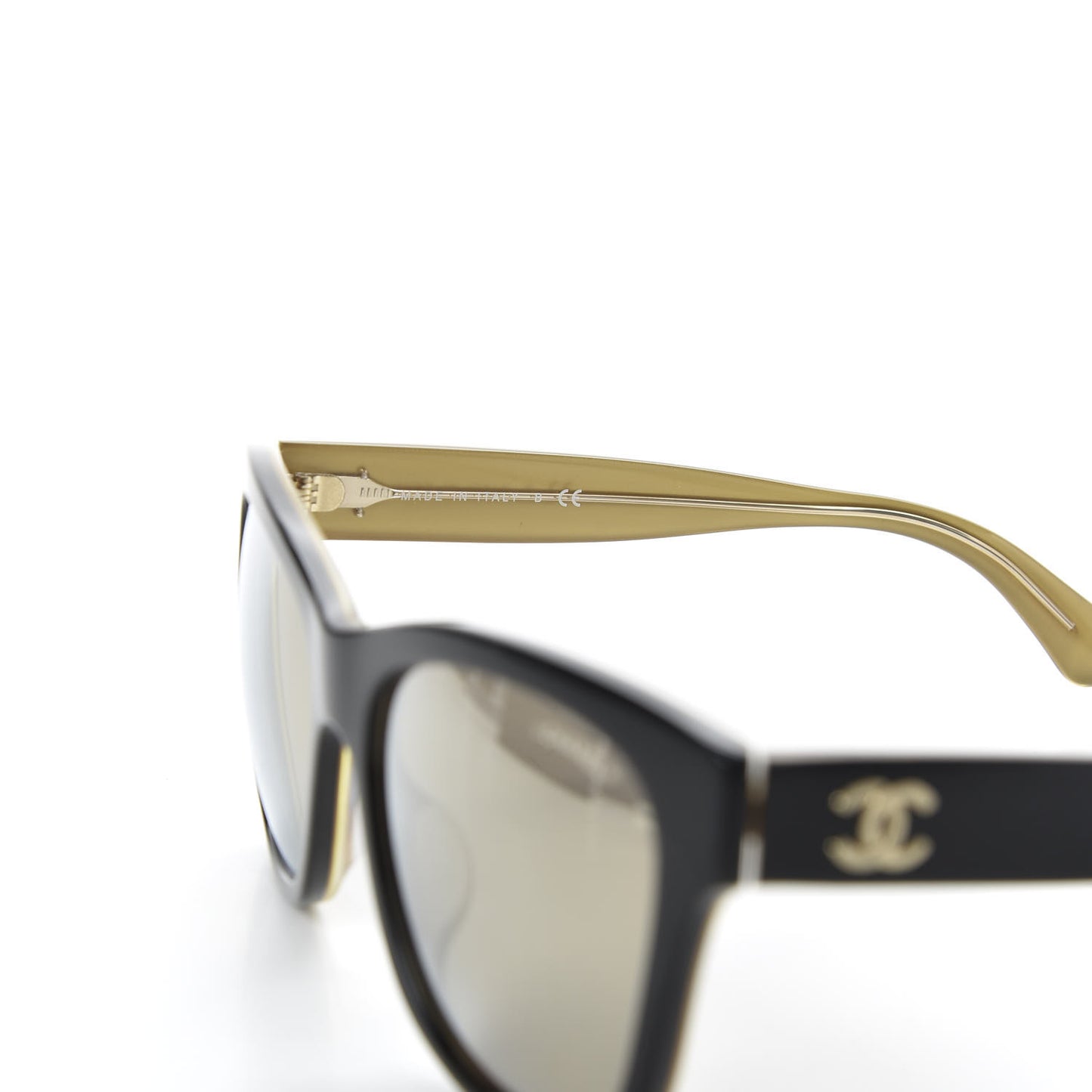 Acetate Square CC Sunglasses 5380 Black