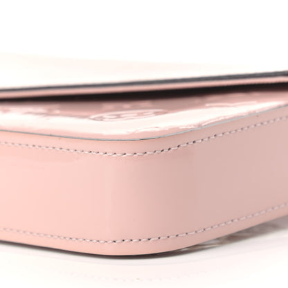 Louis Vuitton Vernis Felicie Chain Wallet Rose Ballerine 10 of 10
