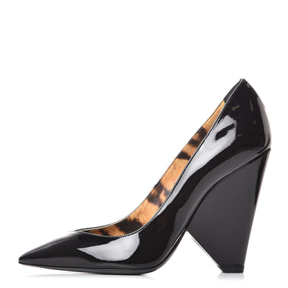 Saint Laurent Patent Niki 105 Pump 36 Black 1 of 7