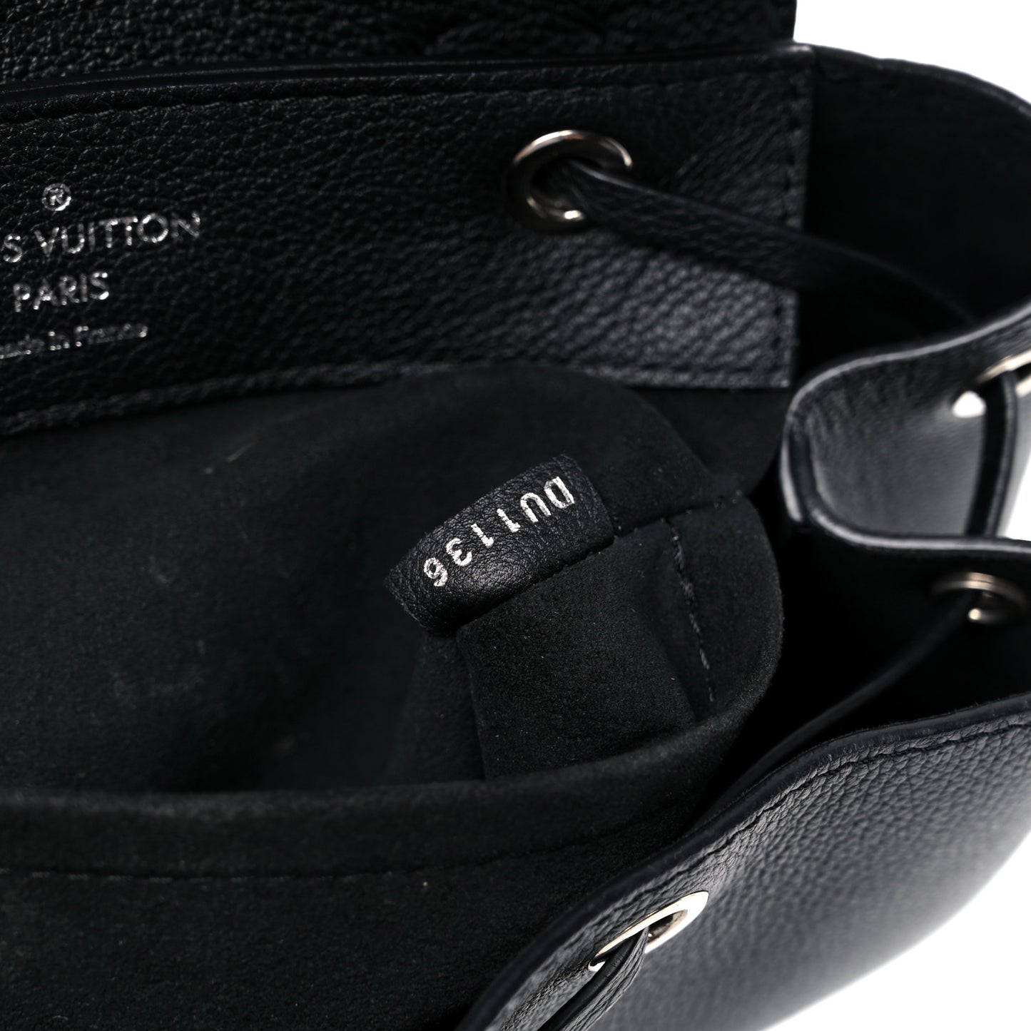 Calfskin Lockme Backpack Black