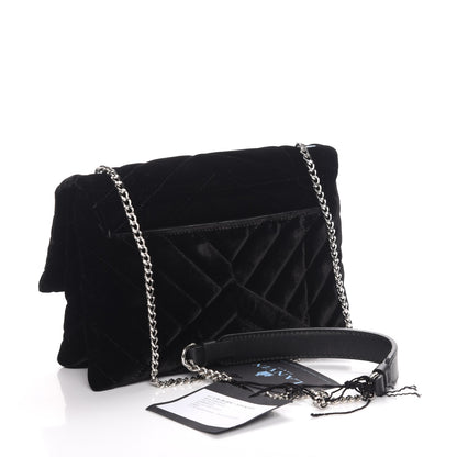 Lanvin Velvet Mini Sugar Flap Shoulder Bag Black 3 of 6