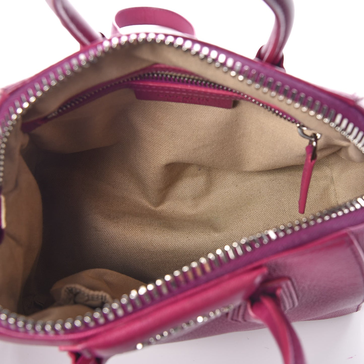 Sugar Goatskin Mini Antigona Magenta