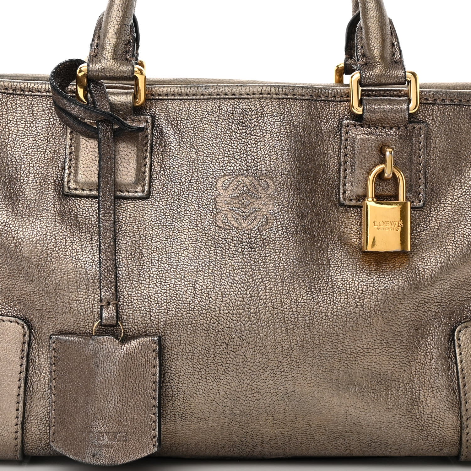 Loewe Metallic Calfskin Amazona 28 Bronze 8 of 18