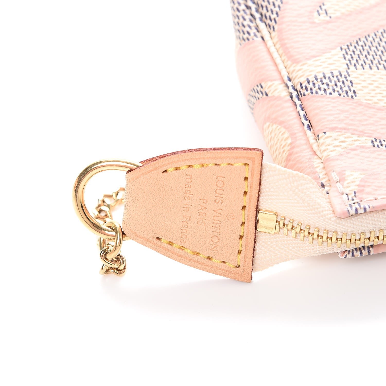 Louis Vuitton Damier Azur Tahitienne Mini Pochette Accessories 7 of 9
