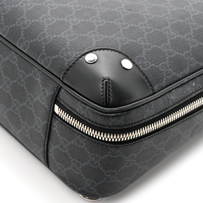 Gucci GG Supreme Monogram Briefcase Backpack Black Grey 19 of 20