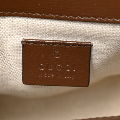 Gucci GG Supreme Monogram Web Mini Horsebit 1955 Shoulder Bag Beige Brown Sugar 6 of 11