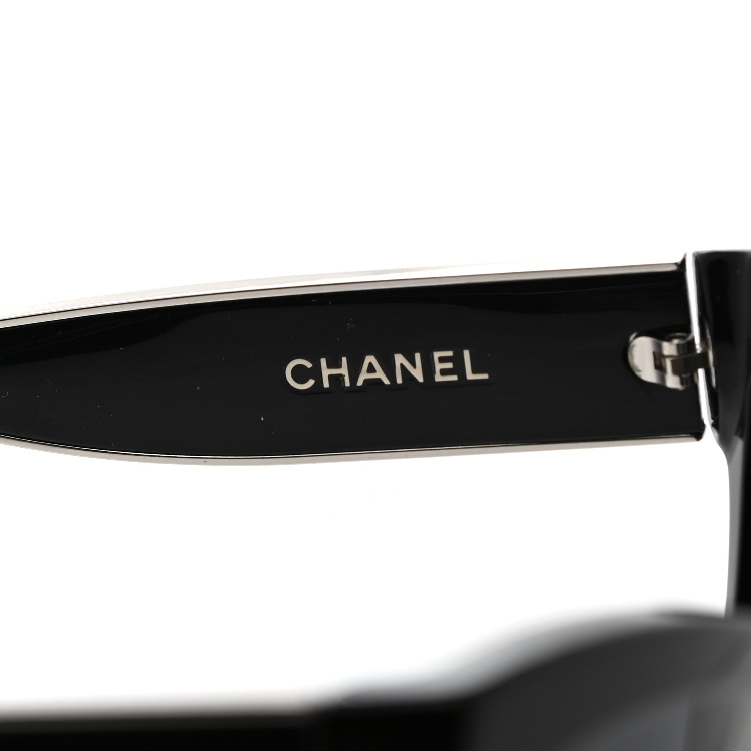 Chanel Acetate Polarized CC Cat Eye Sunglasses 5271-A Black 6 of 8