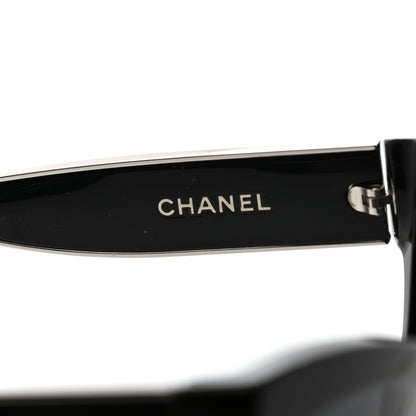 Chanel Acetate Polarized CC Cat Eye Sunglasses 5271-A Black 6 of 8