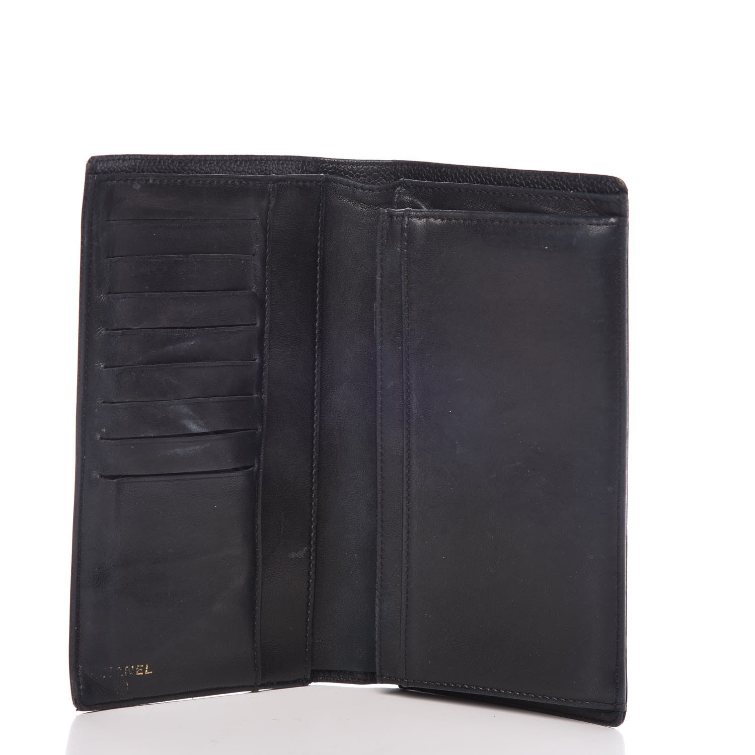 Chanel Caviar Timeless CC Yen Wallet Black 5 of 14