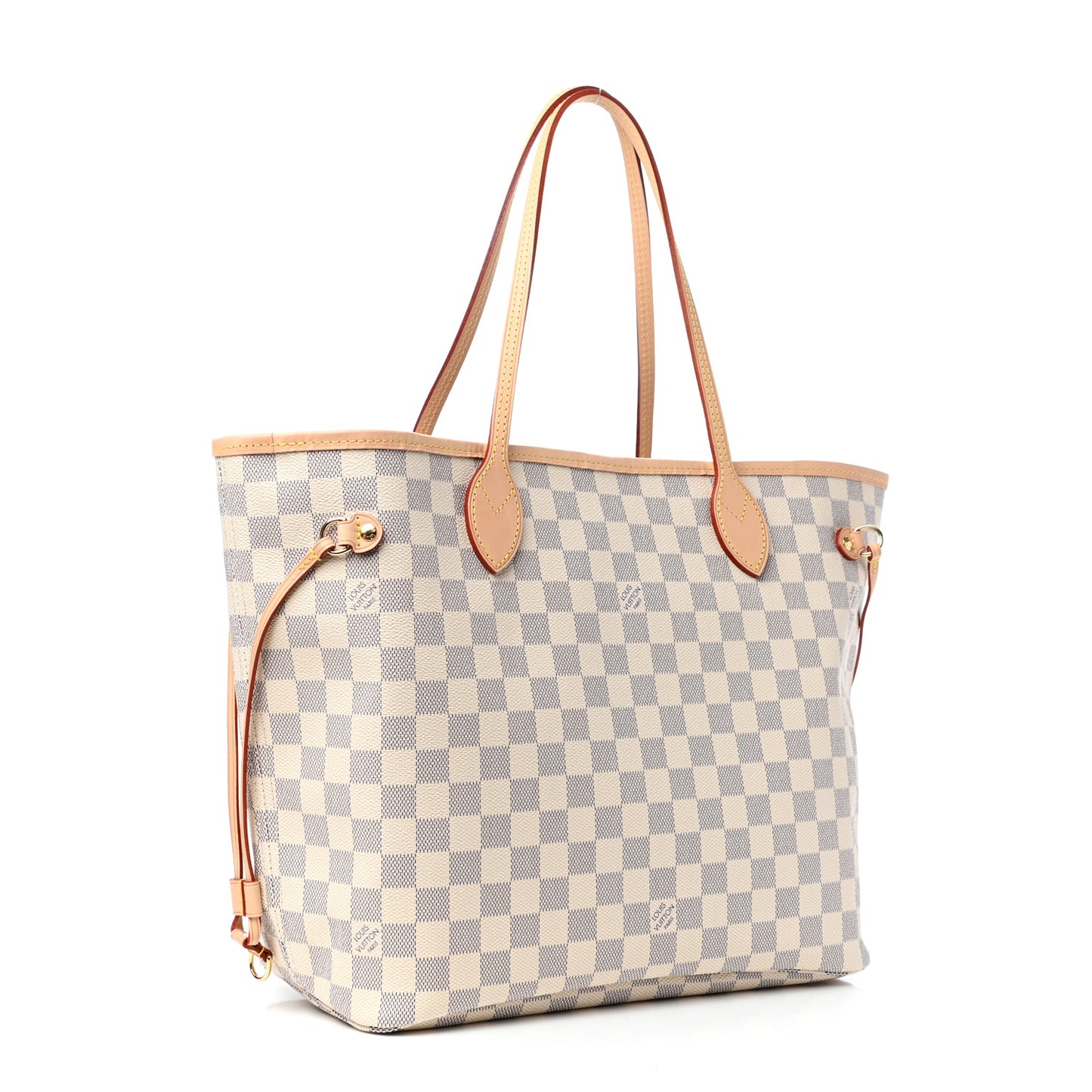 Damier Azur Neo Neverfull MM Rose Ballerine
