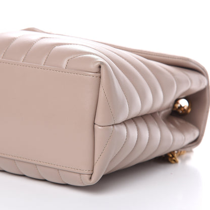 Saint Laurent Calfskin Y Quilted Monogram Medium Loulou Chain Satchel Light Natural 8 of 11