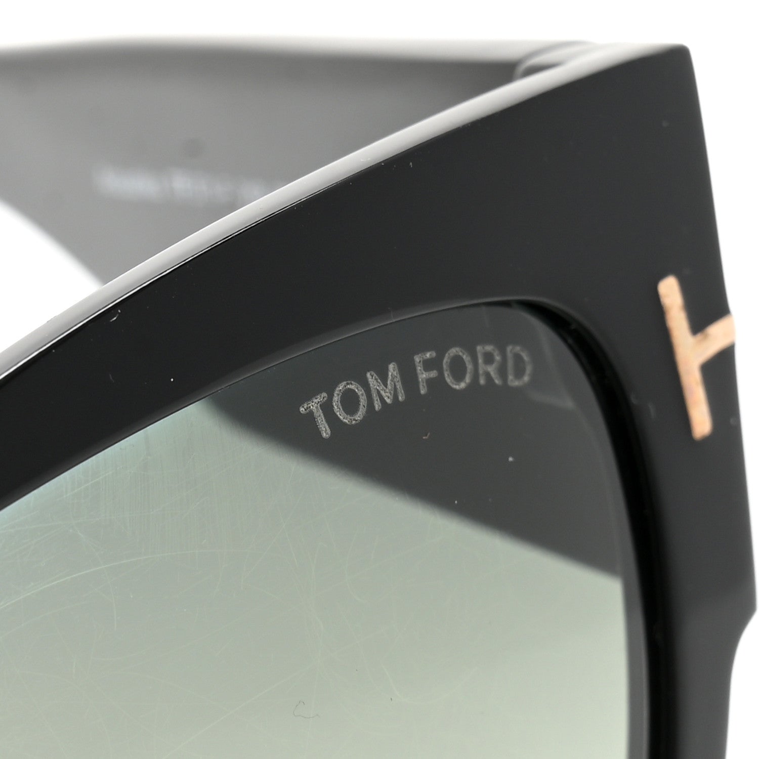 Tom Ford Acetate Anoushka Cat Eye Sunglasses TF371 Black 7 of 9