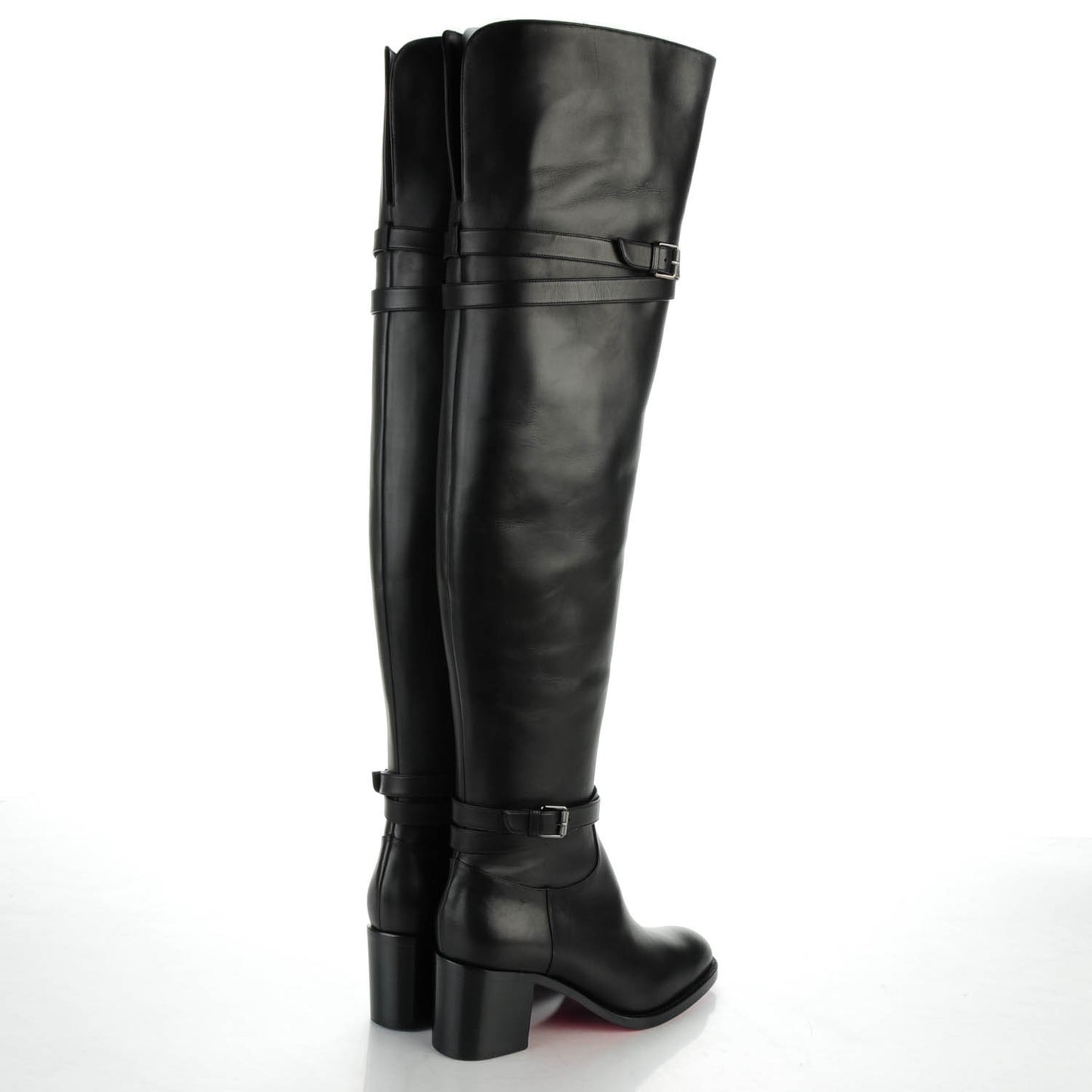 Calfskin Karialta 70 Over The Knee Boots 39.5 Black