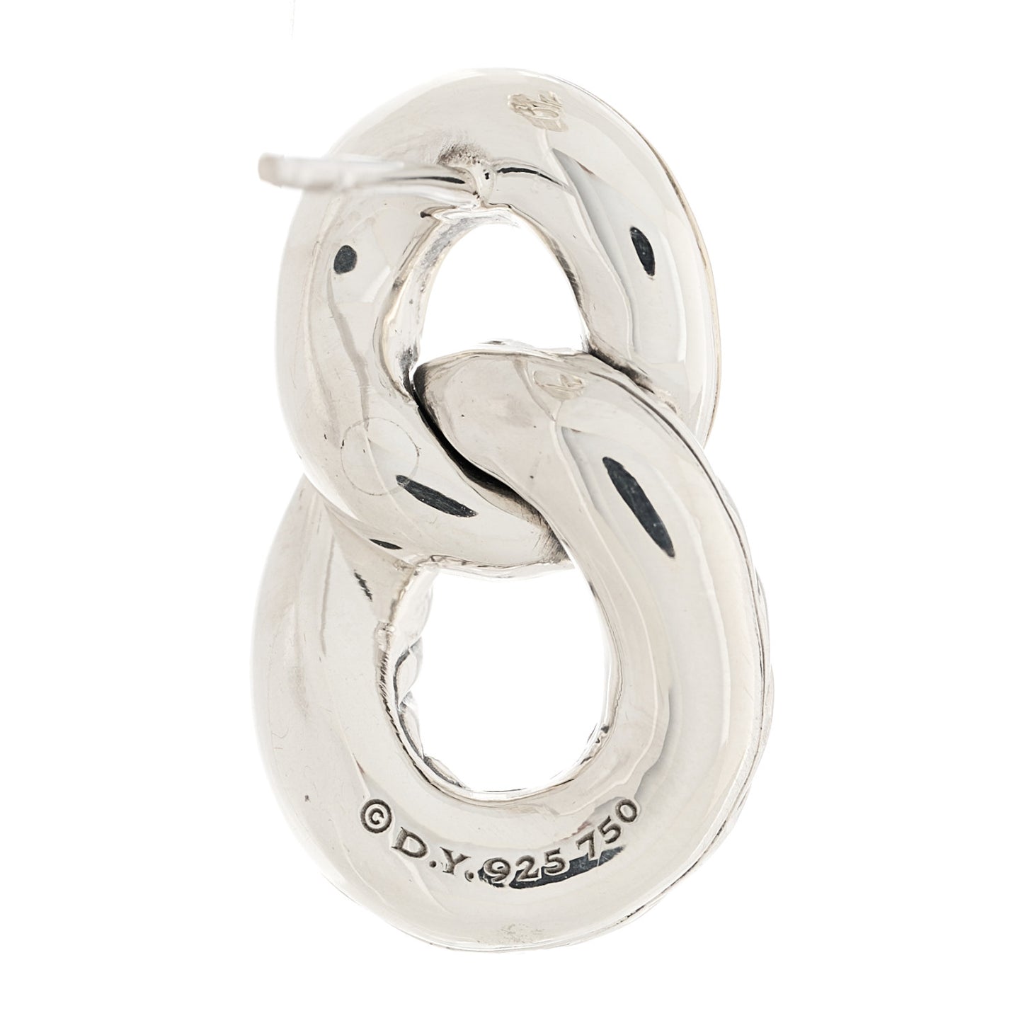 Sterling Silver 18K Yellow Gold Belmont Curb Link Drop Earrings
